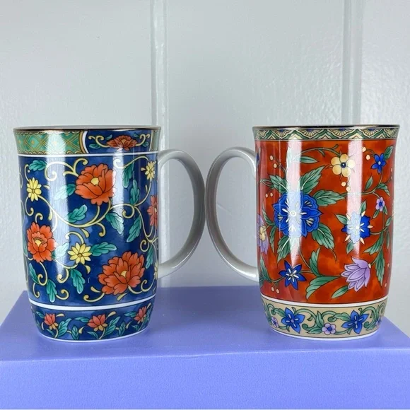 NEW G.E Original Floral Mug Set